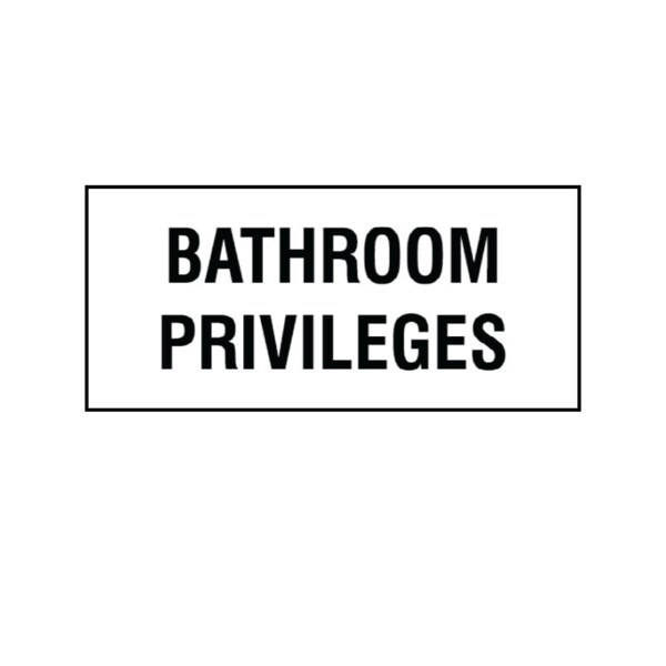 Printed Chart Tape - Bathroom Privileges, PK3